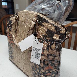 Brahmin Leopard Satchel